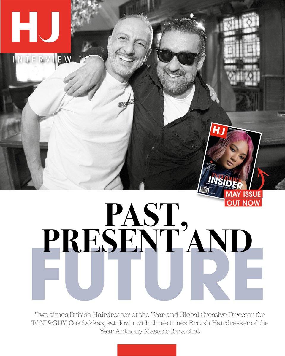 hji's tweet image. Have you read HJ's May issue yet?👀

Cos Sakkas sat down with Anthony Mascolo to chat all things TONI&amp;amp;GUY, the late 80s, and apprentices❤️

Hit the link below to read the May issue of HJ now!✨

#mayissue #hair #hairstyling #hairmagazine #hairinspo

buff.ly/4aZgdOk