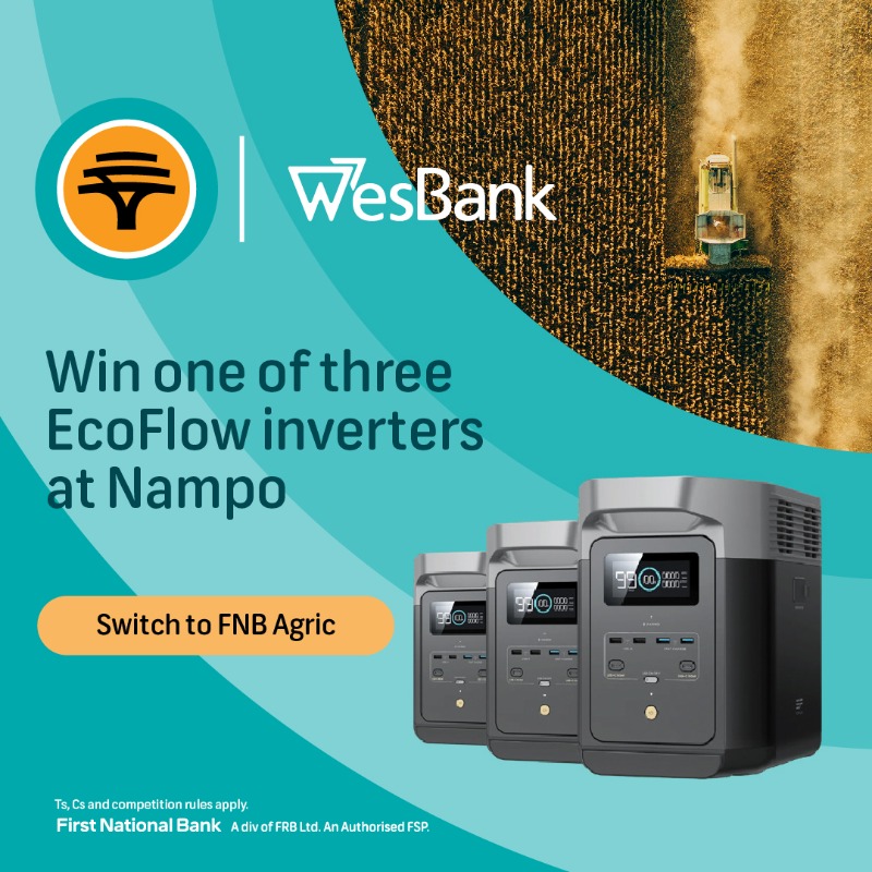 Head to the FNB stand at Nampo 2024 from 14 to 17 May and speak to us about how we can help your Agric business thrive and stand a chance to win an EcoFlow inverter. 🚜 #FNBSupportsLocal