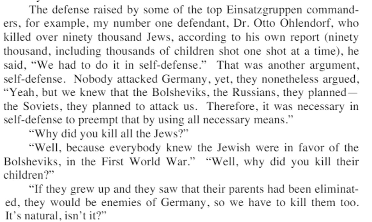 Giulia Daga (@giuls_daga) on Twitter photo Thanks to <a href="/luigidaniele10/">Luigi Daniele</a> for sharing this memory by Ben Ferencz on the Nuremberg trial, which strongly resonates with the narratives used by Israeli officials in the ongoing genocide of Palestinians.
full transcript of Ben Ferencz's interview here: digitalcommons.lmu.edu/cgi/viewconten… Thanks to <a href="/luigidaniele10/">Luigi Daniele</a> for sharing this memory by Ben Ferencz on the Nuremberg trial, which strongly resonates with the narratives used by Israeli officials in the ongoing genocide of Palestinians.
full transcript of Ben Ferencz's interview here: digitalcommons.lmu.edu/cgi/viewconten…