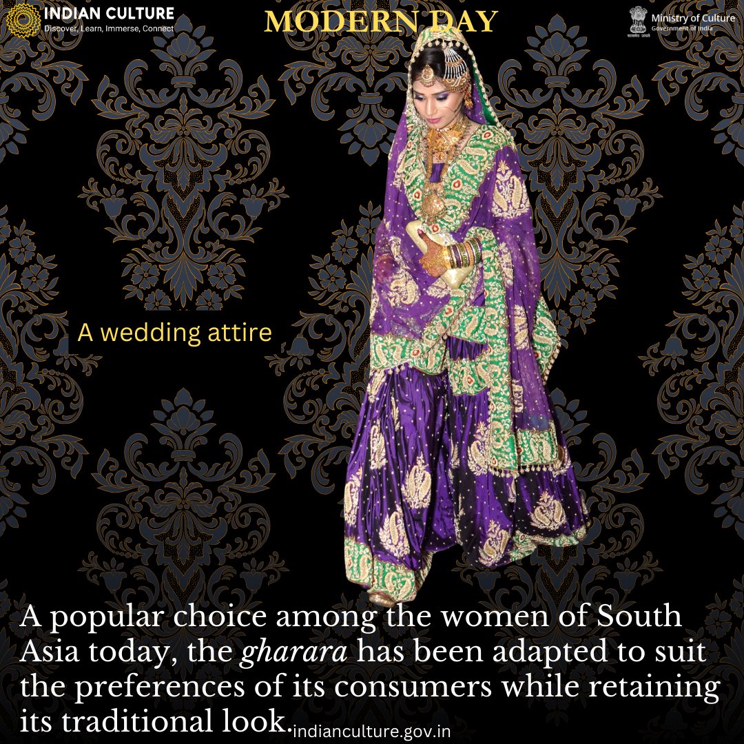 Delve into a more detailed account of the evolution of the gharara through the ages in the Timeless Trends category on the Indian Culture Portal.

#gharara #lucknow #lucknowfashion #indianfashion #indianattires #indiandressing #fashionhistory #indiandressingtrends #timelesstrends