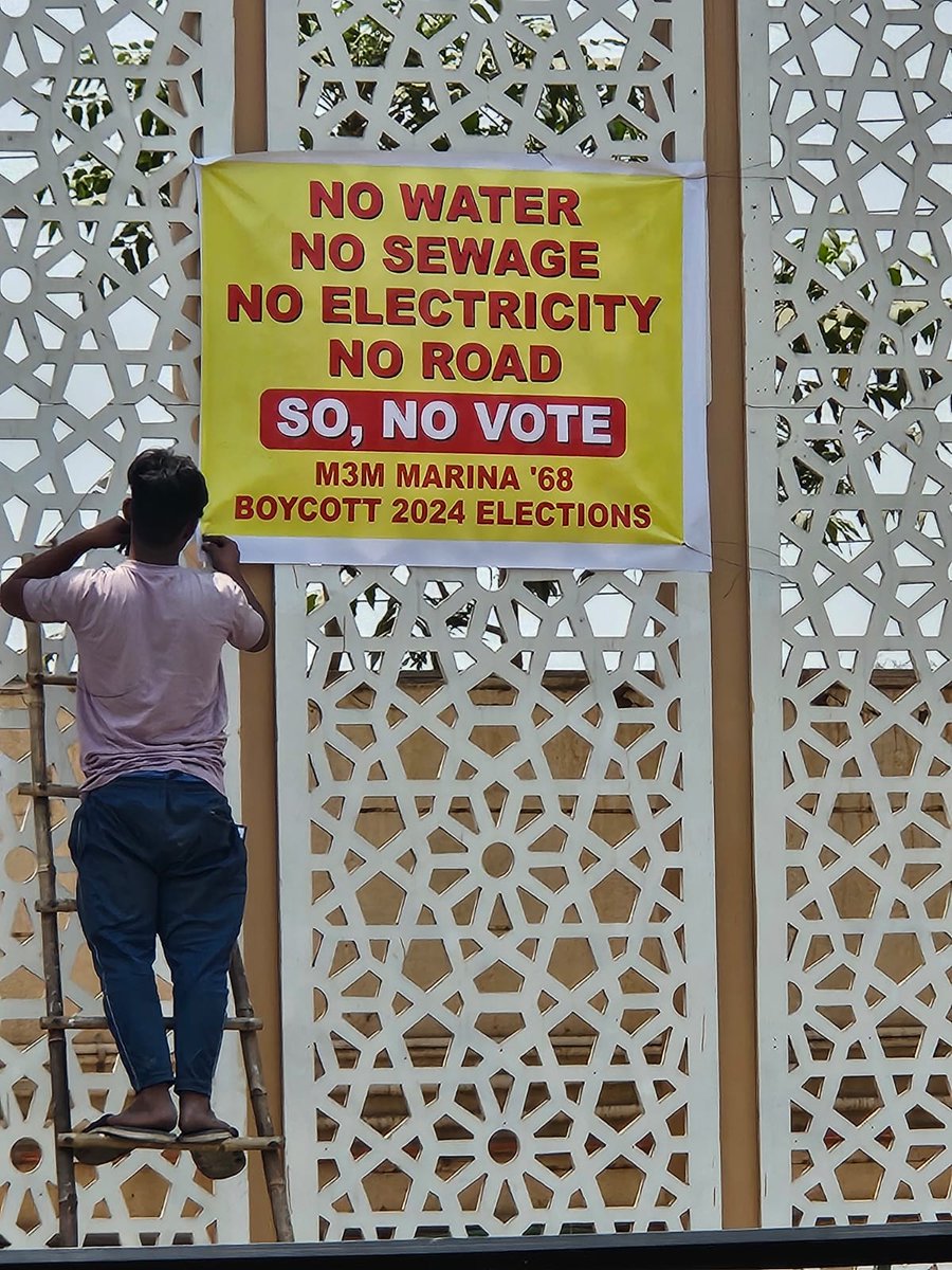 prav_mishra's tweet photo. M3M Marina Sector 68, Gurgaon
#BoycottLoksabhaElections2024
#M3M
#M3MMarina68
#Gurgaon
#GurgoanNews
@PMOIndia @cmohry @anilvijminister @narendramodi @M3MIndiaPvtLtd @gurgoan @rakeshdaultabad @congress @RahulGandhi @RajBabbar23 https://t.co/CPk4m72Gw7