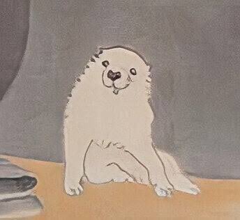 日本画の白い犬に似てるね🤔笑

#ねこすたぐらむ
#ねこのいる生活
#猫のいる暮らし
#猫好きさんと繋がりたい