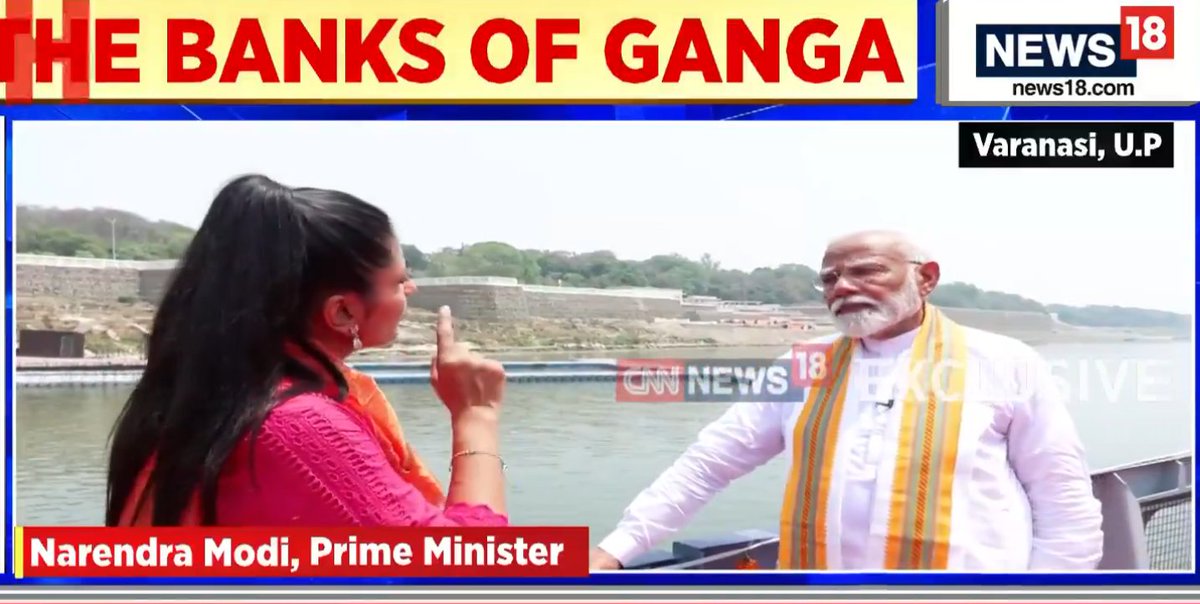 Two influencers collab to make the longest reel on the banks of Ganga.