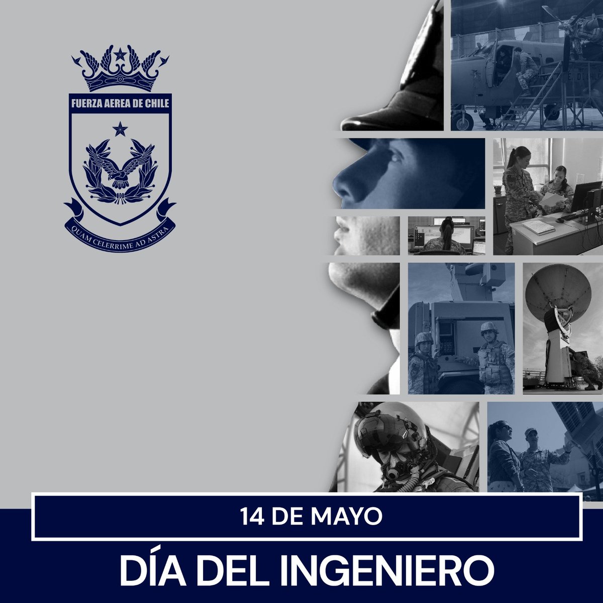 En el #DíadelIngeniero, saludamos a nuestros Oficiales, Suboficiales y Personal Civil, Ingenieras e Ingenieros que, con su profesión y conocimientos contribuyen en su misión a la Fuerza Aérea y a Chile. #AeronáuticaChilena #FACH