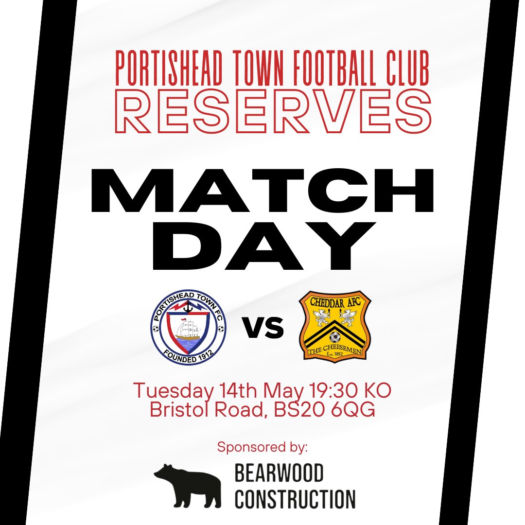 #matchday It’s the final game of the season for the Reserves as they welcome @CheddarFC1892 Reserves to Bristol Road. Come down and support the lads as they look to finish the season with 3 points . #uptheposset ⚪️⚫️ Sponsored by Bearwood Construction Ltd @swsportsnews