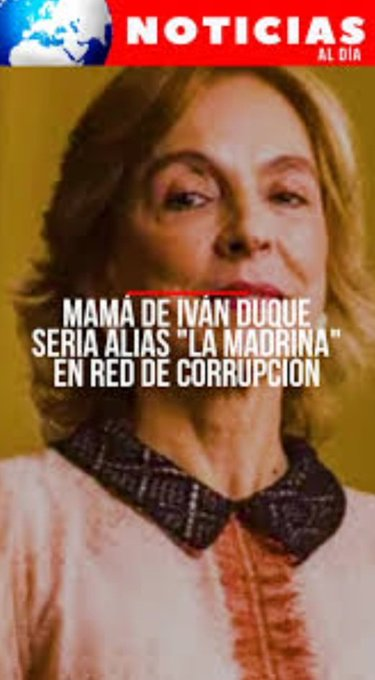 La mamá de Iván Duque alias la Madrina, untada hasta los tuétanos en el cartel de la corrupción de la marionetas, con Ciro Ramírez 

#PetroEsPatria #TrabajarEs #FirmesConPetro #DuqueTerrorista