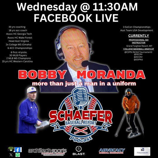 On the @SchaeferReport tomorrow, Wednesday May 15th @ 11:30am is our good friend, @Coach_Mo25 to talk OTZ. As we head into the college baseball postseason, we’ll breakdown the current landscape and how it correlates to the OTZ rankings. Join us!! @andrewzike @JeffSchaefer2