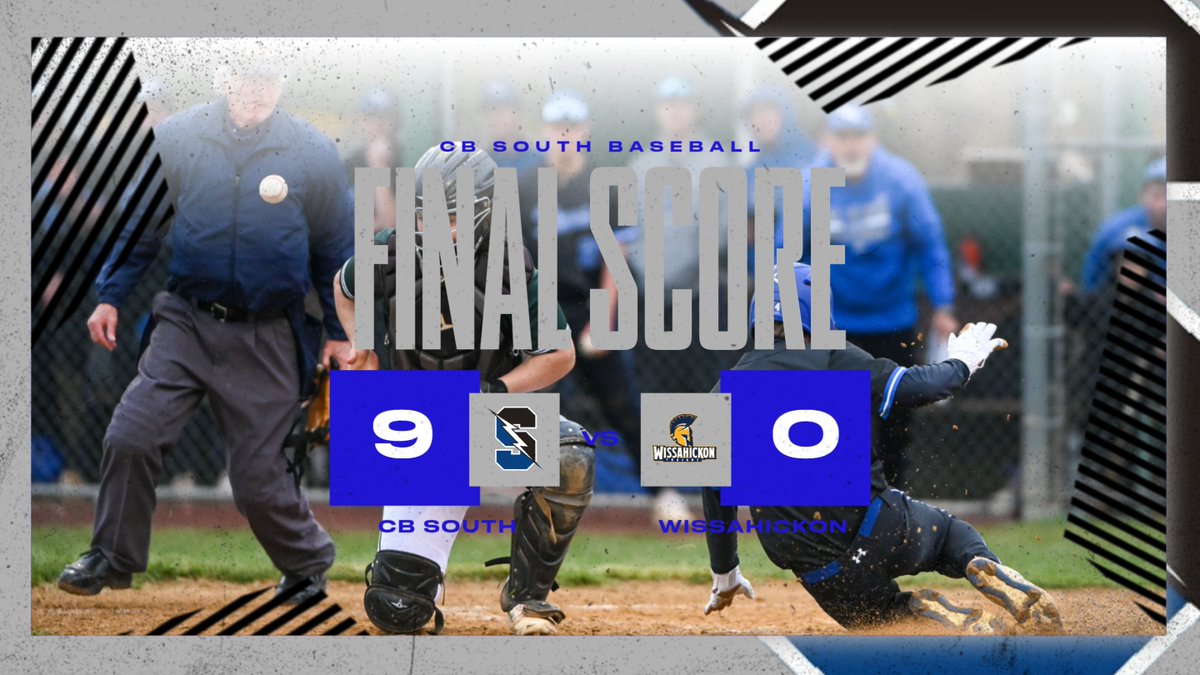 FINAL SCORE: @CBSouthHS @CBSouthBaseball downed host Wissahickon on Monday afternoon, 9-0, in @SOLsports @PIAASports play! #TitansWin #CBSouthAthletics