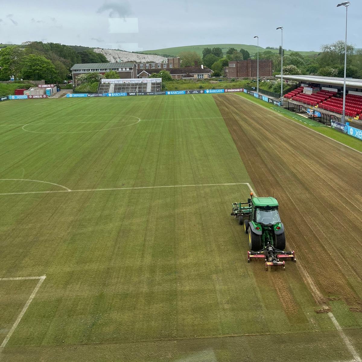 🚜 And so... the pitch renovations begin! See you in pre-season! 🤟