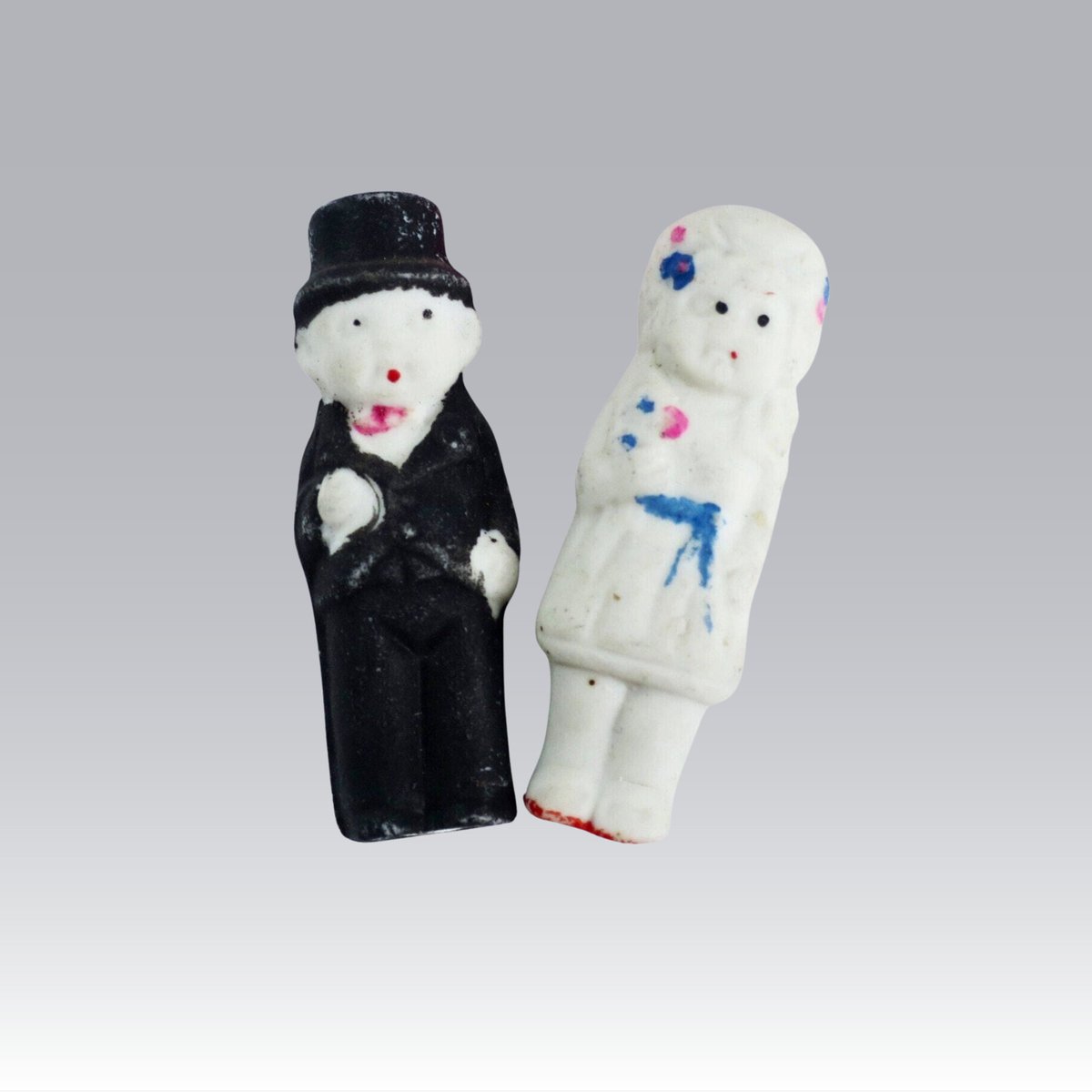Antique 1930s Mini Bisque Bride and Groom Dolls, Frozen Charlotte Couple made in Japan, #2 tuppu.net/c928182b #Dad2024 #Vintage4Sale #EtsyteamUnity #SMILEtt23