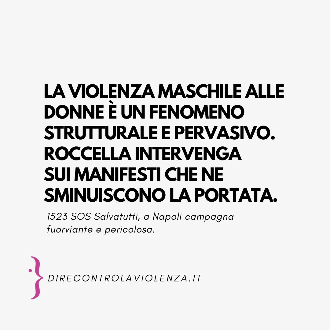Chiediamo alla ministra #Roccella di intervenire e prendere una posizione chiara contro questa campagna dannosa e di contrastare ogni tentativo di minimizzare la violenza contro le donne.

Comunicato e lettera aperta a questo link: bit.ly/3UIZjwB