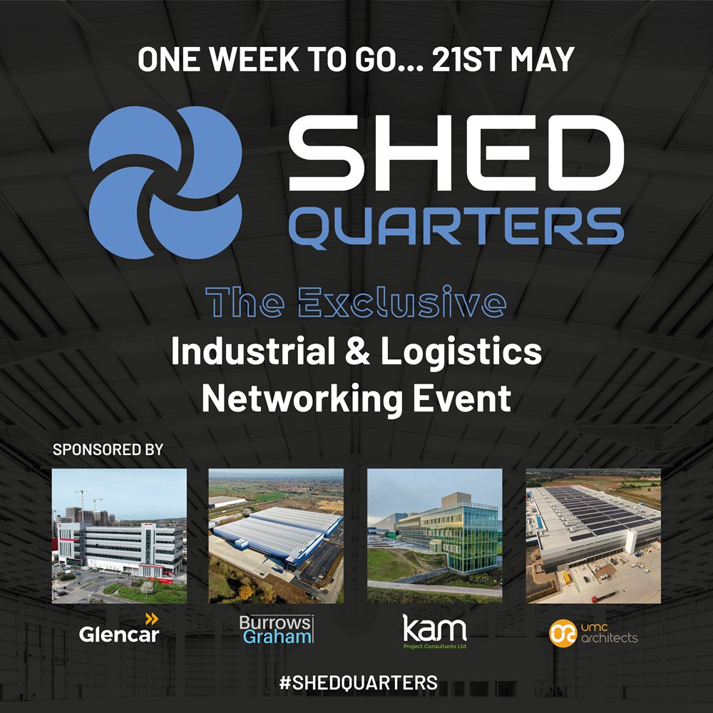 Excited for the upcoming Shedquarters event in Leeds! Our exclusive networking affair with key players from the Industrial and Logistics sector. Sold out and set to be an annual standout, we can't wait to see you there! #Shedquarters #Glencar #UKREiiF