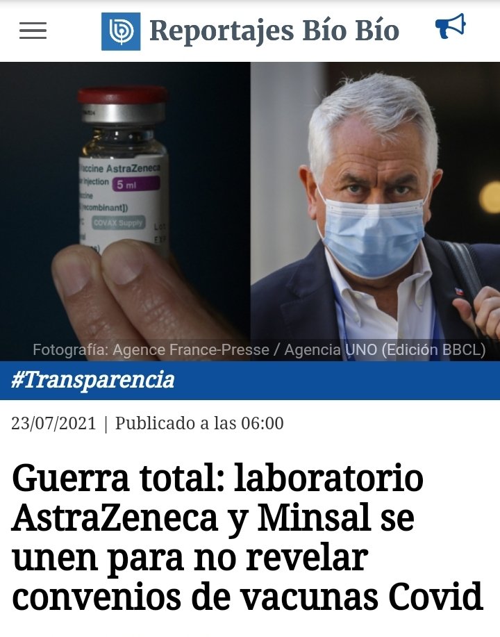 Estos deberían estar en la cárcel ! Por haber ocultado a millones de chilenos los peligros de la vacunación con Astrazeneca ☠️

Noticia 2021