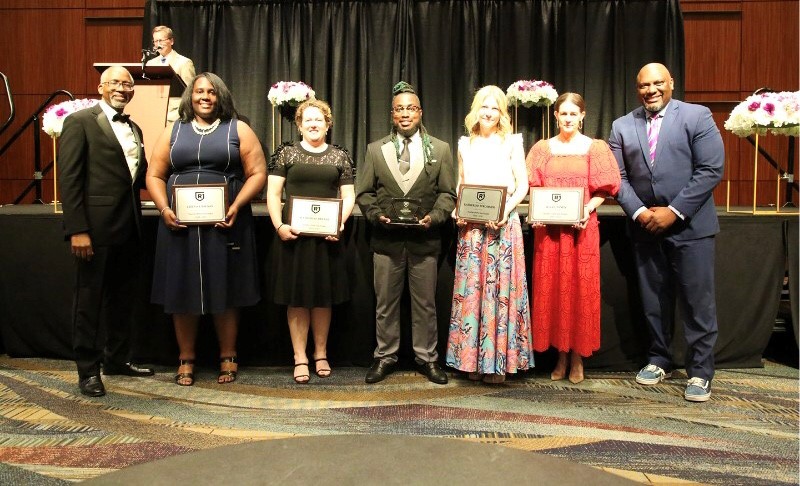Outstanding employees and retirees from schools and departments throughout Richland One were honored during Celebration 2024, the district’s end-of-the-year employee recognition banquet. This year’s event was held May 10 at the Columbia Metropolitan Convention Center. (1/3)