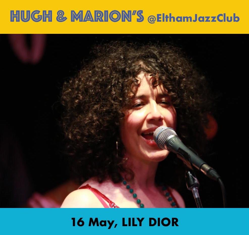 Can’t wait to sing this Thursday at @ElthamJazzClub with Gareth Williams, Geoff Gascoyne & Dave Ohms, hope you can join us! @jazzfm @sohoradio @WomeninJazzMed @jazzlondonlive @MeridianFMJazz @Jazzwise @LondonLive @LondonJazz @Jazzfuel @LDNJazzMeetup elthamjazzclub.com/event/lily-dior