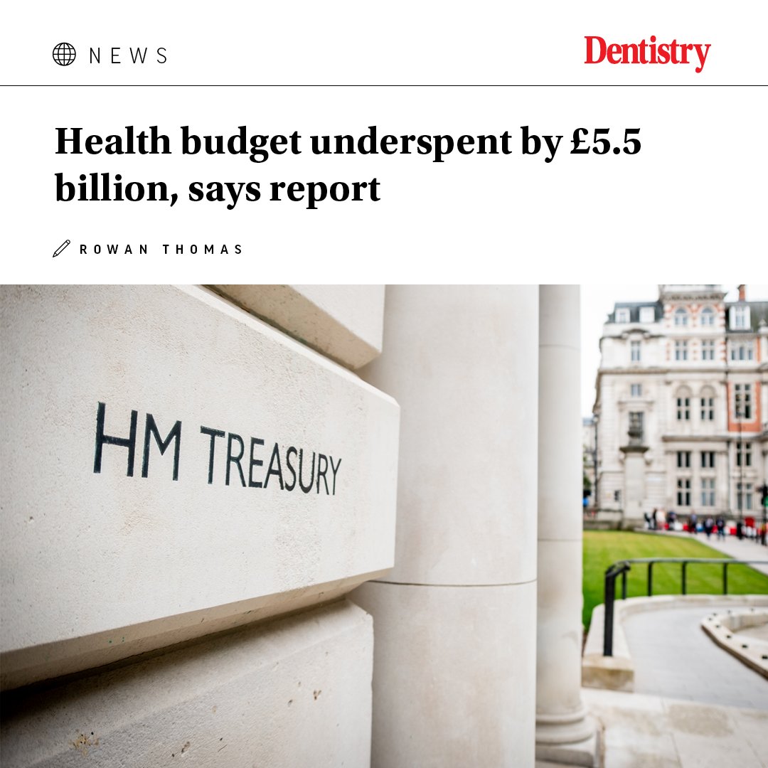 Health budget underspent by £5.5 billion, says report; New analysis by the Institute of Fiscal Studies (IFS) suggests that the government has spent £5.5 billion less on health than it pledged five years ago ⬇️ dentistry.co.uk/2024/05/14/hea… #dentistry #healthbudget #budgetnews