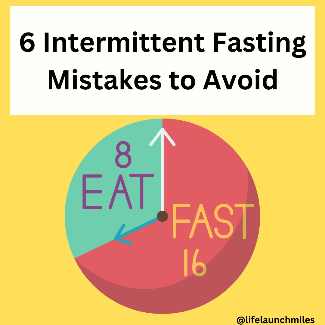 Intermittent Fasting is one of the BEST methods for losing weight quickly. Sadly, many people do it wrong. Here are 6 mistakes beginners make when intermittent fasting: (Avoid these to lose weight quickly!) 🧵Thread🧵