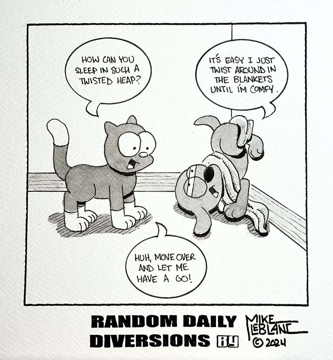 Random Daily Diversions #Sketch #Drawing #Cartoon #Paper #Illustration #Text #comic #comicstrips #cartoonart  #humor #funny #artistsoninstagram #art #Creativity #cartooning  #inktober #Comics #dogs #cats