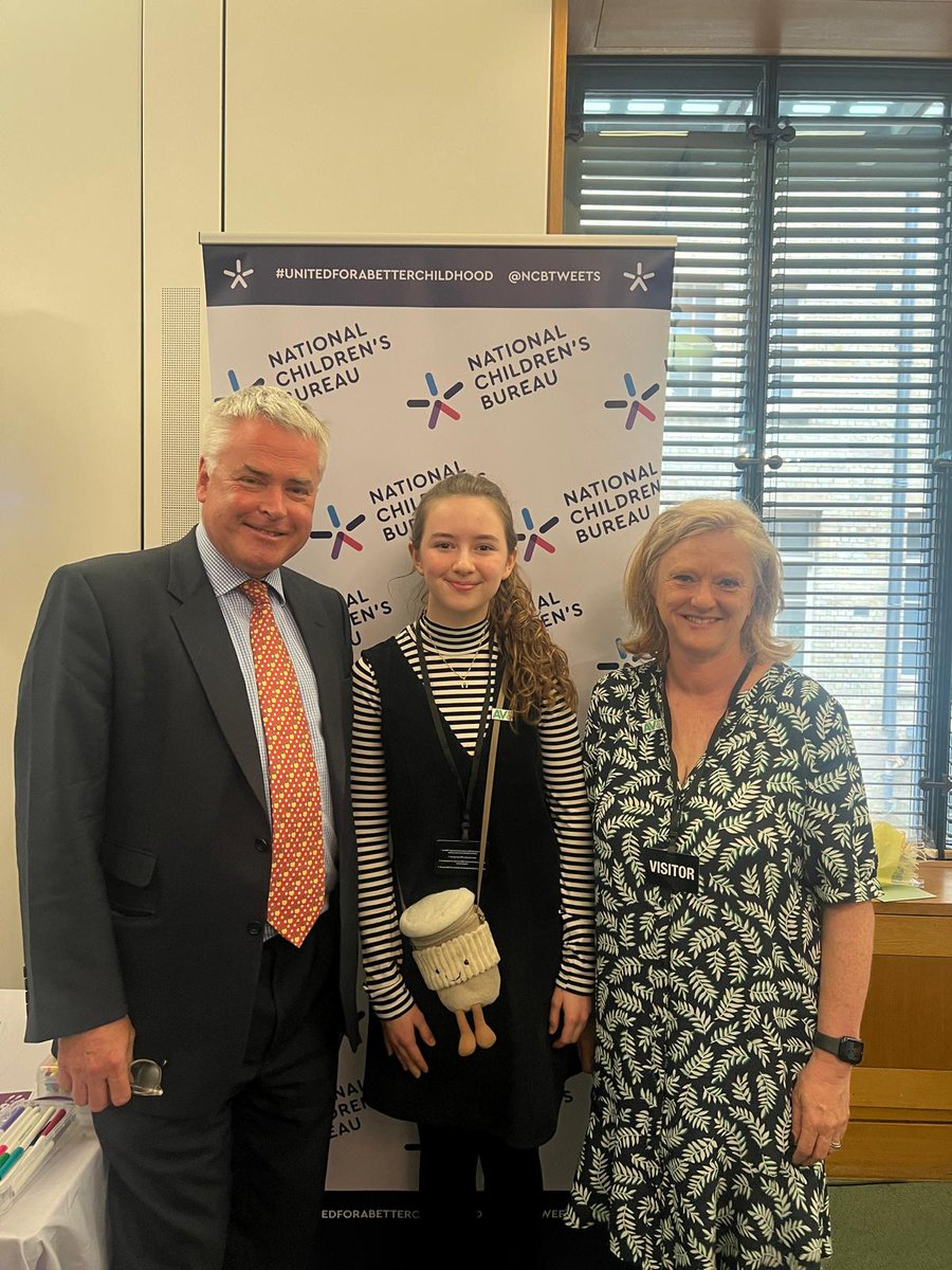 Today 14-year-old Hope, who was born deaf and learnt to listen and talk with #AuditoryVerbalTherapy, joined our CEO @AnitaGrover at the #APPGChildren & @ncbtweets event in @UKParliament with @timloughton & @ChildrensComm discussing the issues + priorities that matter to children.