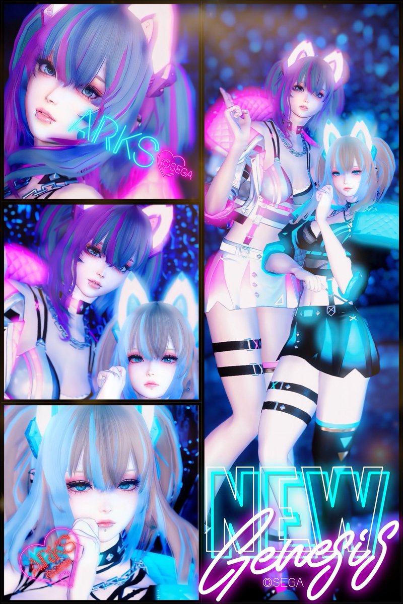 🩷 𝓝𝓮𝓸𝓷 𝓬𝓪𝓽 𝓰𝓲𝓻𝓵𝓼 🩵

#PSO2NGS_SS
#メンテの日なのでssを貼る