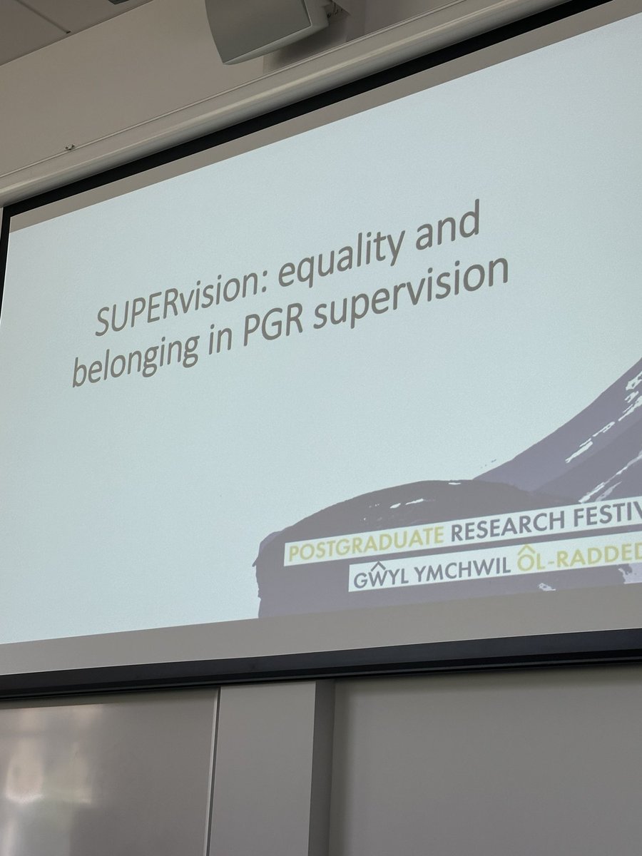 Kicking off our SUPERvision event, taking a look at equality and belonging in supervision. Great to have DPVC Prof Camilla Knight joining us #PGRFest @SwanUniREIS @SwanseaUni