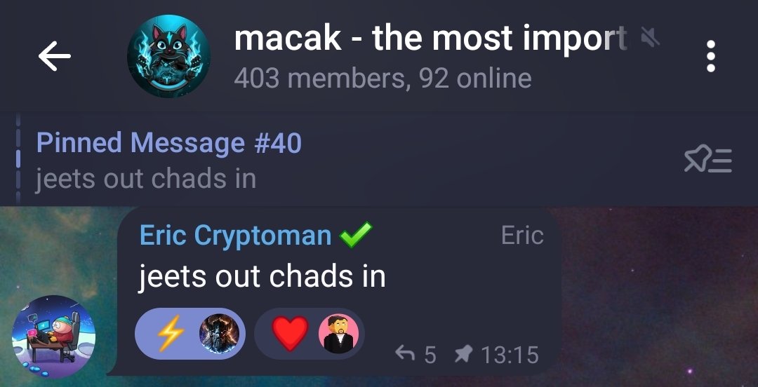 Stormunitedforc's tweet photo. I wouldn't fade legendary brother @EricCryptoman .
Do whatever you want with this tweet - @macakonsol
$MACAK #MACAK #MemeCoinSeason #SolanaMemecoin https://t.co/seVeptqXEM