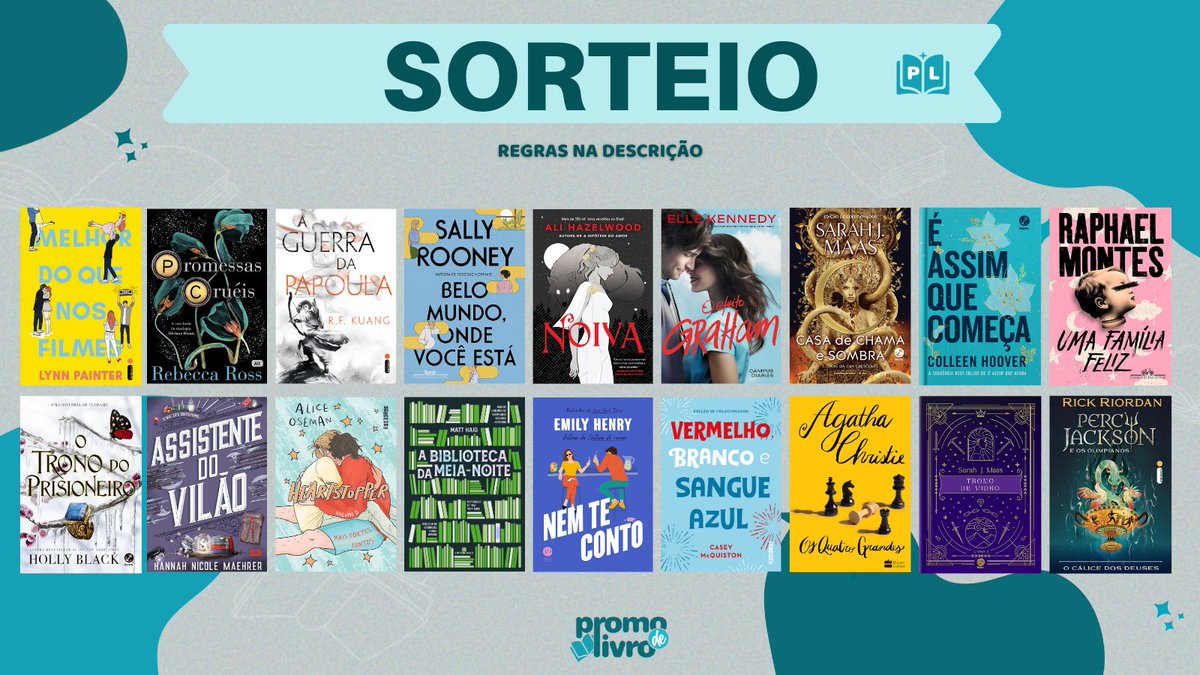 promodelivro's tweet image. ✨ SORTEIO RELÂMPAGO ✨

📚Prêmio: Um LIVRO (dentre os que estão na imagem) 

➡️ Regras:
- Seguir @promodelivro 
- Dar rt nesse tweet
- Dar rt no tweet fixado

➡️ Resultado: Amanhã (15/05) às 16h

Boa sorte 💖