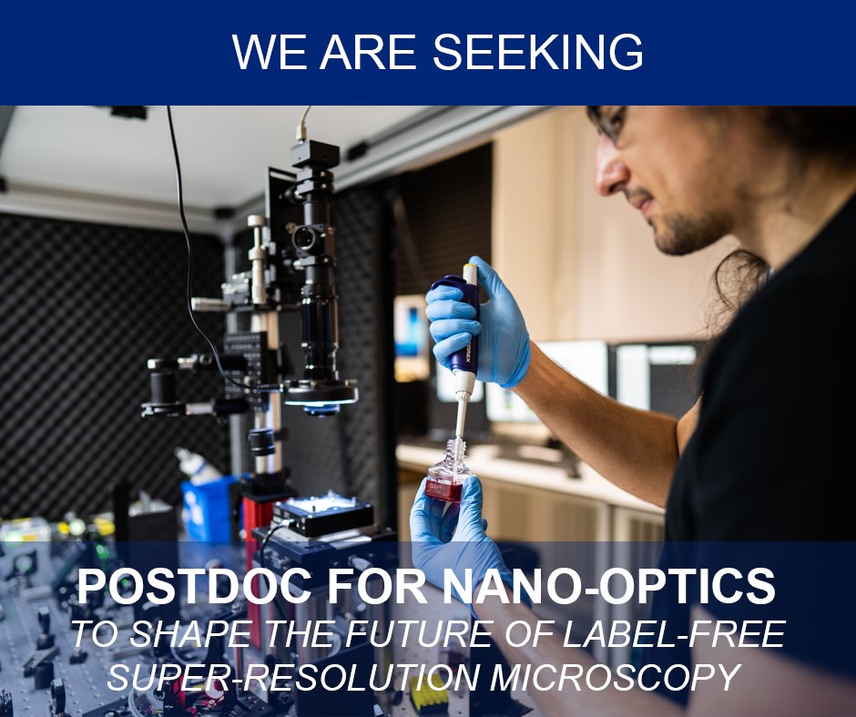 Ústav fotoniky a elektroniky Akademie věd ČR (@ufe_avcr) on Twitter photo 🥁🥁🥁 We're looking for postdoc to shape the future of label-free super-resolution microscopy in <a href="/NanoopticsP/">NanoOptics_Prague - Piliarik at UFE</a> research group.
This role is a part of the ERC-CZ project aimed at pioneering the next generation of super-resolution techniques.
More 👉 ufe.cz/en/postdoc-pra… 🥁🥁🥁 We're looking for postdoc to shape the future of label-free super-resolution microscopy in <a href="/NanoopticsP/">NanoOptics_Prague - Piliarik at UFE</a> research group.
This role is a part of the ERC-CZ project aimed at pioneering the next generation of super-resolution techniques.
More 👉 ufe.cz/en/postdoc-pra…