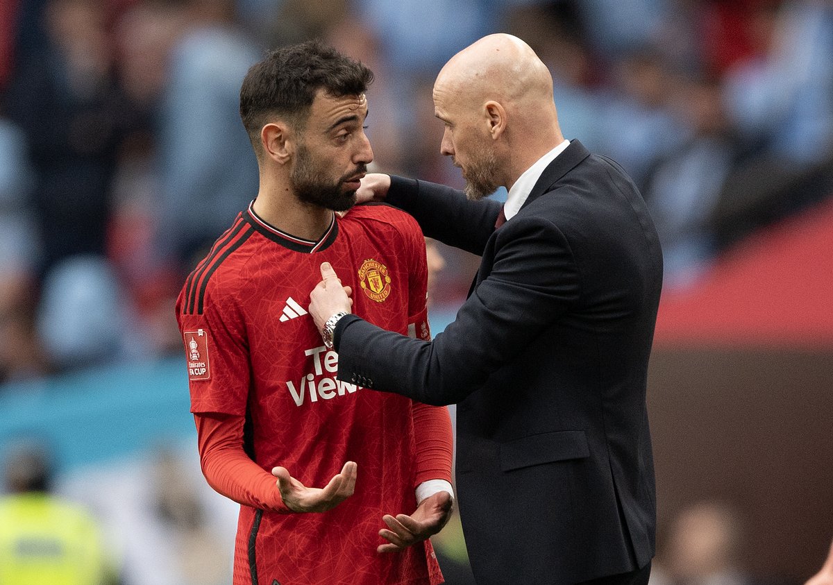 🗣️ Erik ten Hag on keeping Bruno Fernandes. 'He has always been a tremendously important player for Manchester United, creating the most chances across the Premier League. He's got so many assists and so many goals. It's clear, he's a very important player for us.'