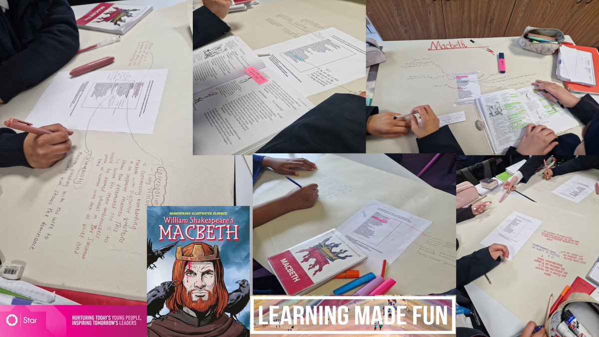 For Brave EGS Y10 Pupils, and they deserve that name! Year 10 pupils work together in pairs to plan a practice GCSE response on Macbeth. Students focus on AO1, AO2 and AO3. #MacbethAndLadyMacbethsRelationship #ReadyForNextYearsExams #TeamEnglish #LearningMadeFunAndMemorable