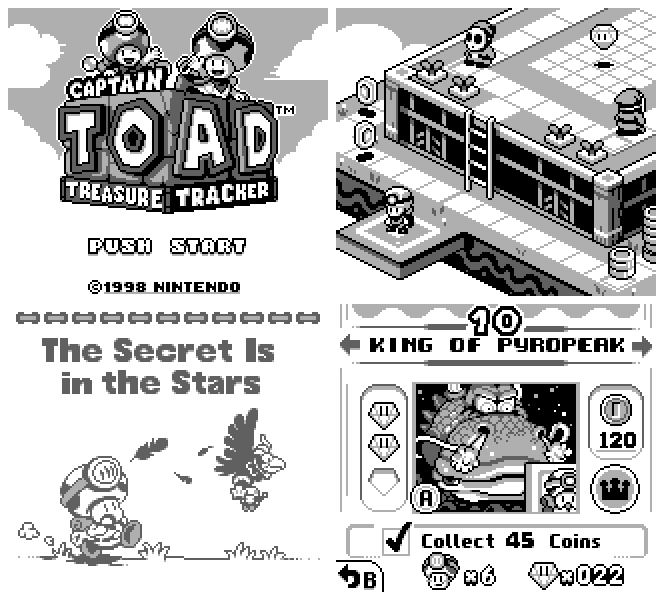 Ready for Adventure! It's Captain Toad Treasure Tracker for Game Boy!
| #pixelart | #ドット絵 | #Gameboy