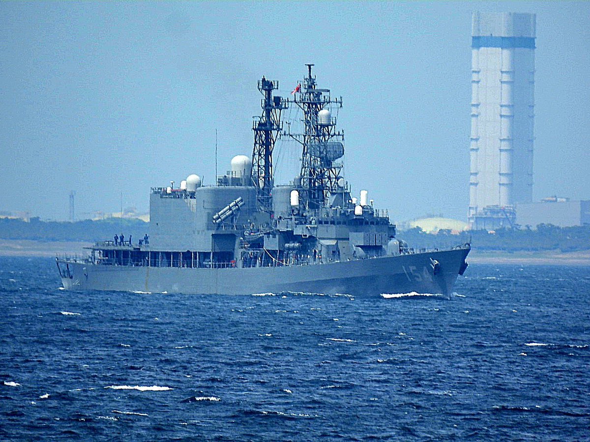 Japanese Maritime Self-Defense Force Asagiri-class destroyer JS Amagiri (DD-154) leaving Yokosuka, Japan - May 14, 2024 #jsamagiri #dd154 SRC: TW-@MICHIYAM