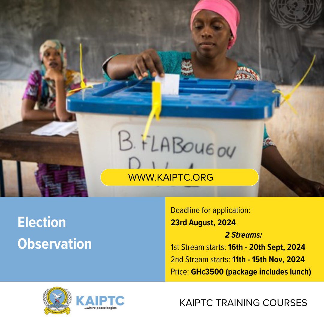 Gain valuable insights, learn and develop practical skills to make a meaningful impact in safeguarding fair and transparent elections. Don't miss out on this incredible opportunity to be part of positive change! Calling all aspiring election observers to join!!!