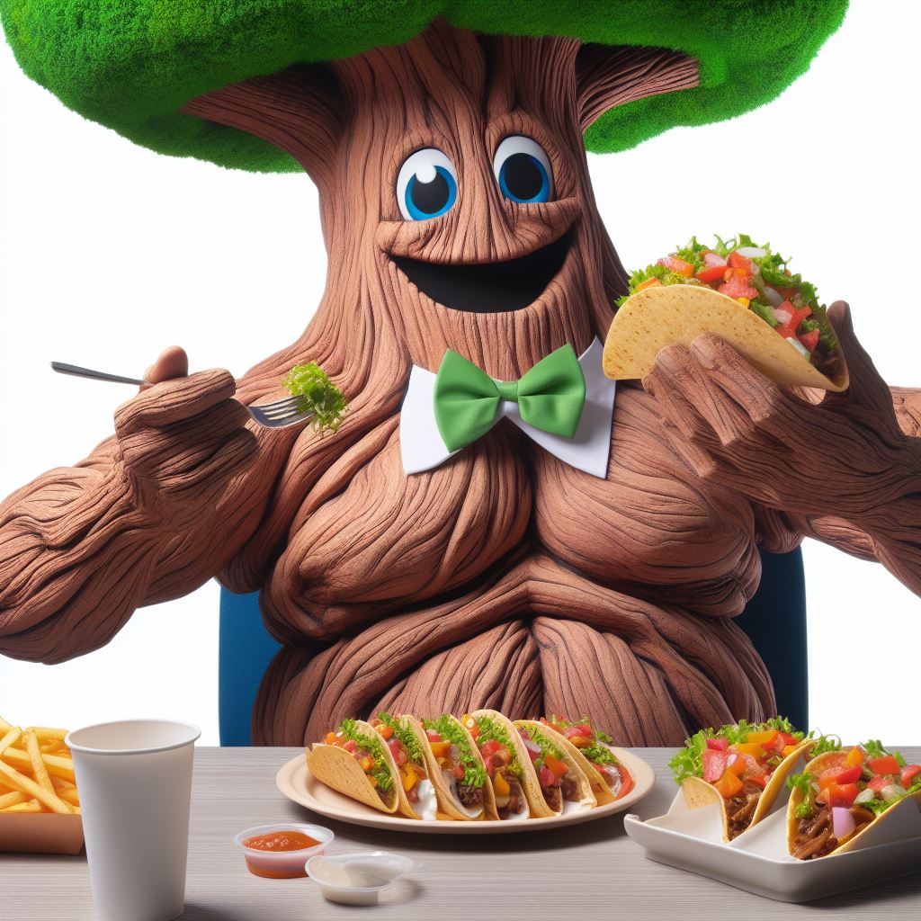 Good Tuesday! The Thick Trunk Tuesday & Taco Tuesday, a perfect combination to appreciate the curves in nature and indulge in some tasty tacos. Let's embrace diversity enjoying life's blessings. I use OpenAi #tuesdayvibe #MondayMood #TuesdayFeeling #TacoTuesday #thicktrunktuesday