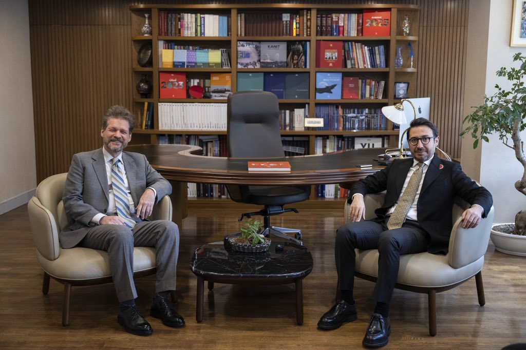 Today, we had a meeting with Jovan Manasijevski, North Macedonia’s ambassador to Ankara. We reinforced our friendly relations, rooted in the common values between Türkiye and the Balkans. We also conveyed Anadolu’s global vision and discussed avenues to develop further