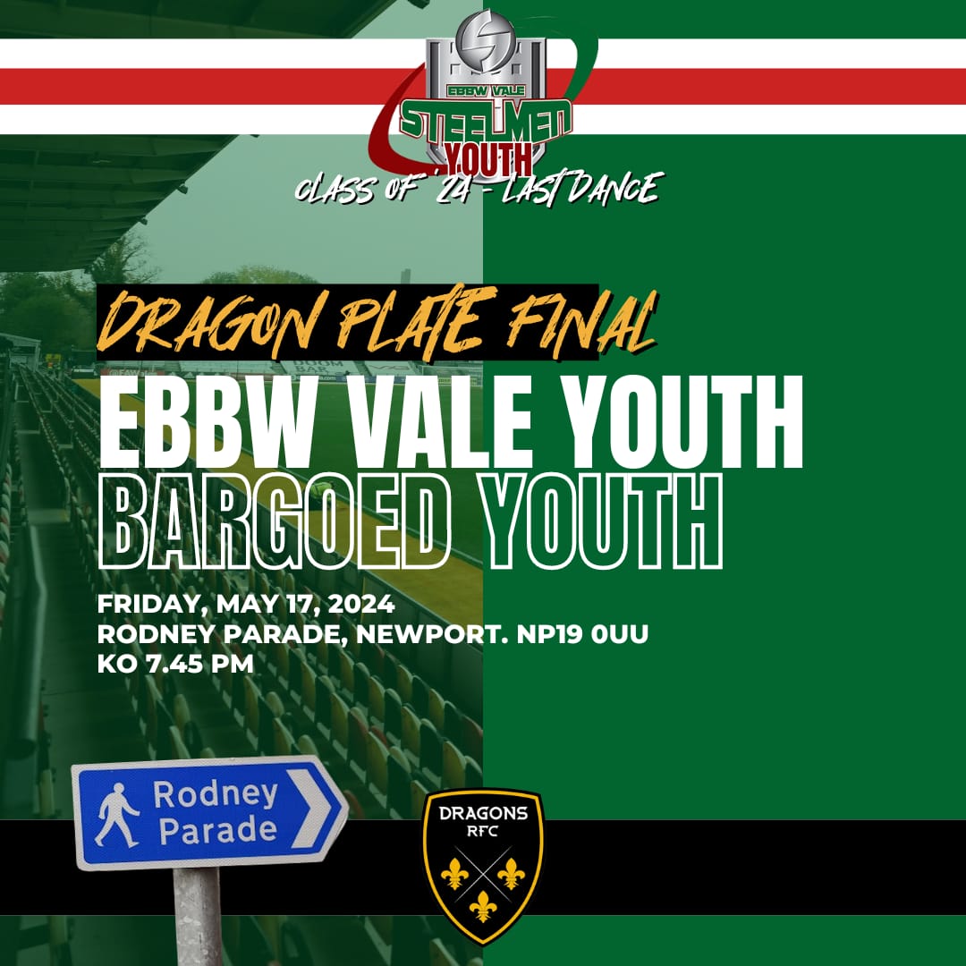 Last dance at Youth level for many of group and it should be a cracker, huge performance needed as we take on a great side at home of @dragonsrugby, the group has great memories from along the journey, one more to go @evrfc @AllWalesSport, come along, support the boys!