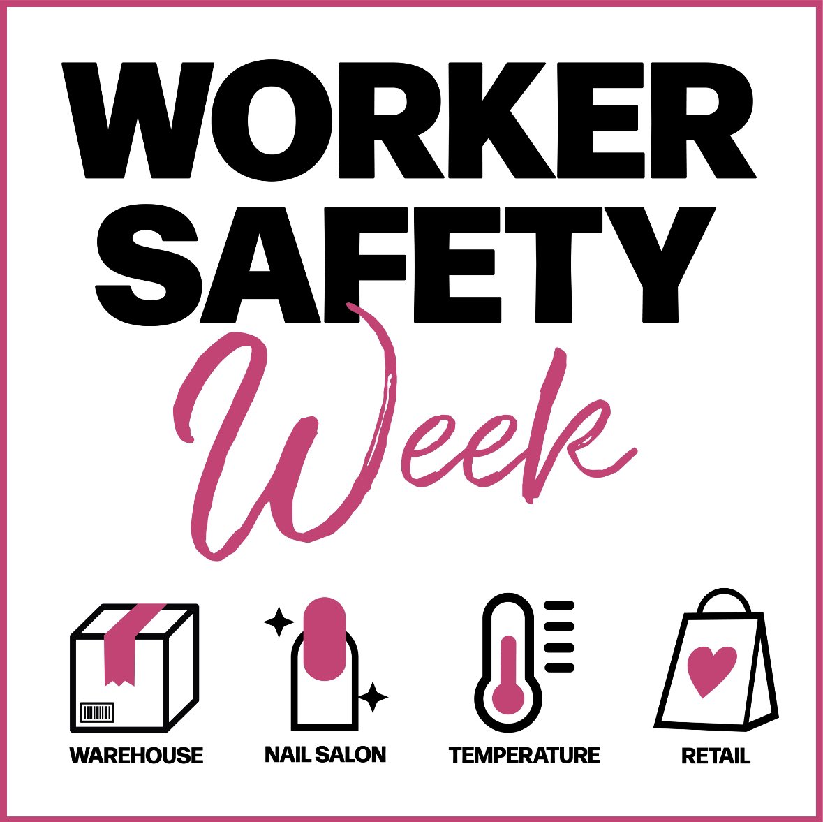 ⚠️Workers across industries are joining together to demand safer working conditions across NY⚠️ This #WorkerSafetyWeek we’re fighting for 4 bills 1. Nail Salon Minimum Standards Council Act 2. Retail Worker Safety Act  3. T.E.M.P. Bill  4. Warehouse Worker Injury Reduction Act