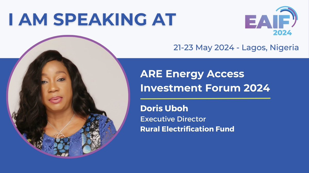 At the #EAIF2024, representatives of the REA Management will be fully on ground, led by the Ag. MD/CEO, @abbaaliyu_. We are set to showcase the Agency’s impact, while deepening knowledge-driven conversations on energy access, investment, innovation and collaboration. Join us!