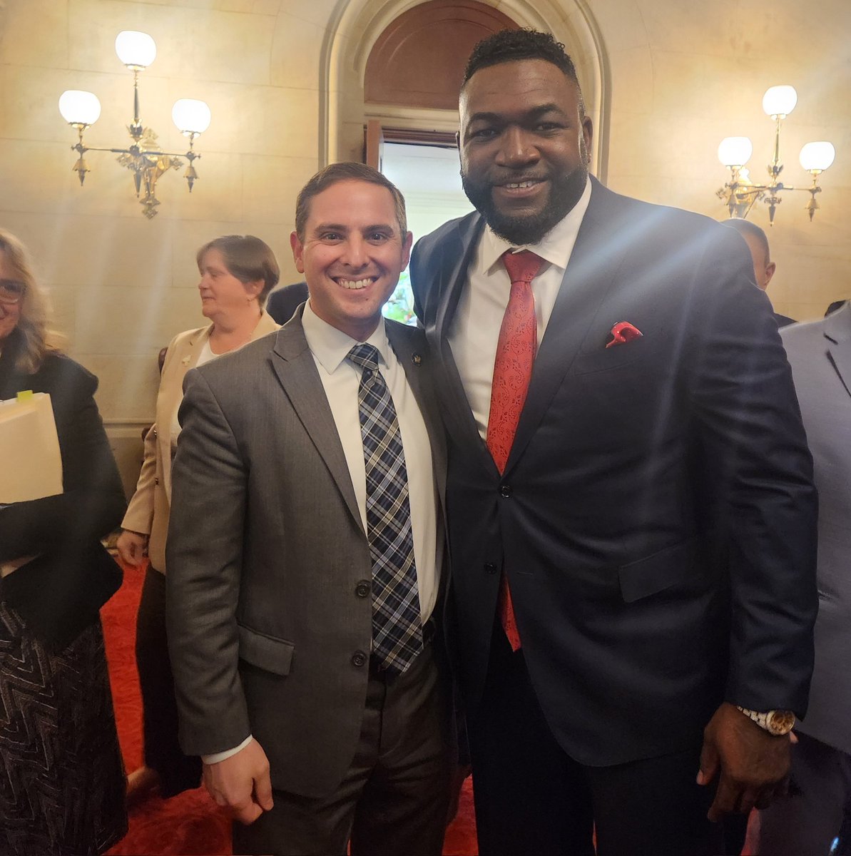 When Big Papi comes to Albany everyone becomes a Red Sox fan!
