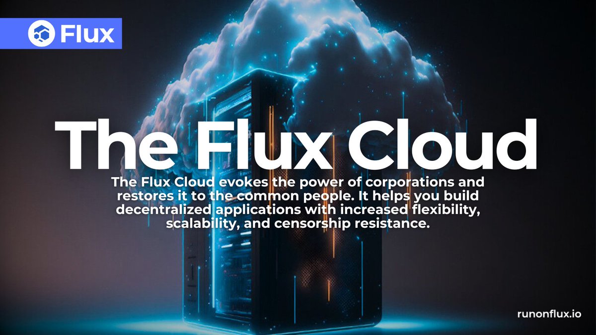 A great way to start learning about the $Flux ecosystem is to visit the official website blog section: runonflux.io/blog

$FLUX #Flux #DevOps #DePIN #Cloud #Dapps #WebHosting #AI