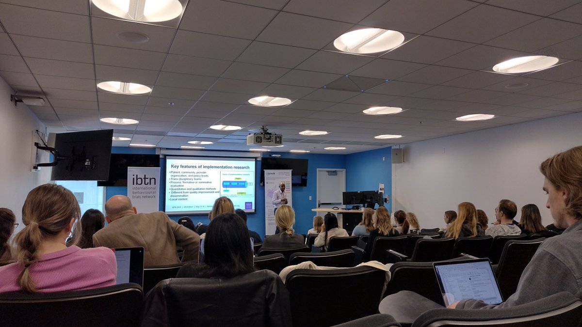 Int Behav Trials (@ibtnetwork) on Twitter photo A compelling first day at #IBTN2024 Summer School yesterday - have a great week everyone!
See you Thursday for the #IBTN2024 opening ceremonies!
ibtnetwork.org/conference/202…
Presenting here: <a href="/kimlouiselavoie/">Dr. Kim Lavoie, PhD</a> <a href="/DrIanKellar/">Dr Ian Kellar</a> <a href="/DavidMusoke14/">David Musoke</a> A compelling first day at #IBTN2024 Summer School yesterday - have a great week everyone!
See you Thursday for the #IBTN2024 opening ceremonies!
ibtnetwork.org/conference/202…
Presenting here: <a href="/kimlouiselavoie/">Dr. Kim Lavoie, PhD</a> <a href="/DrIanKellar/">Dr Ian Kellar</a> <a href="/DavidMusoke14/">David Musoke</a>