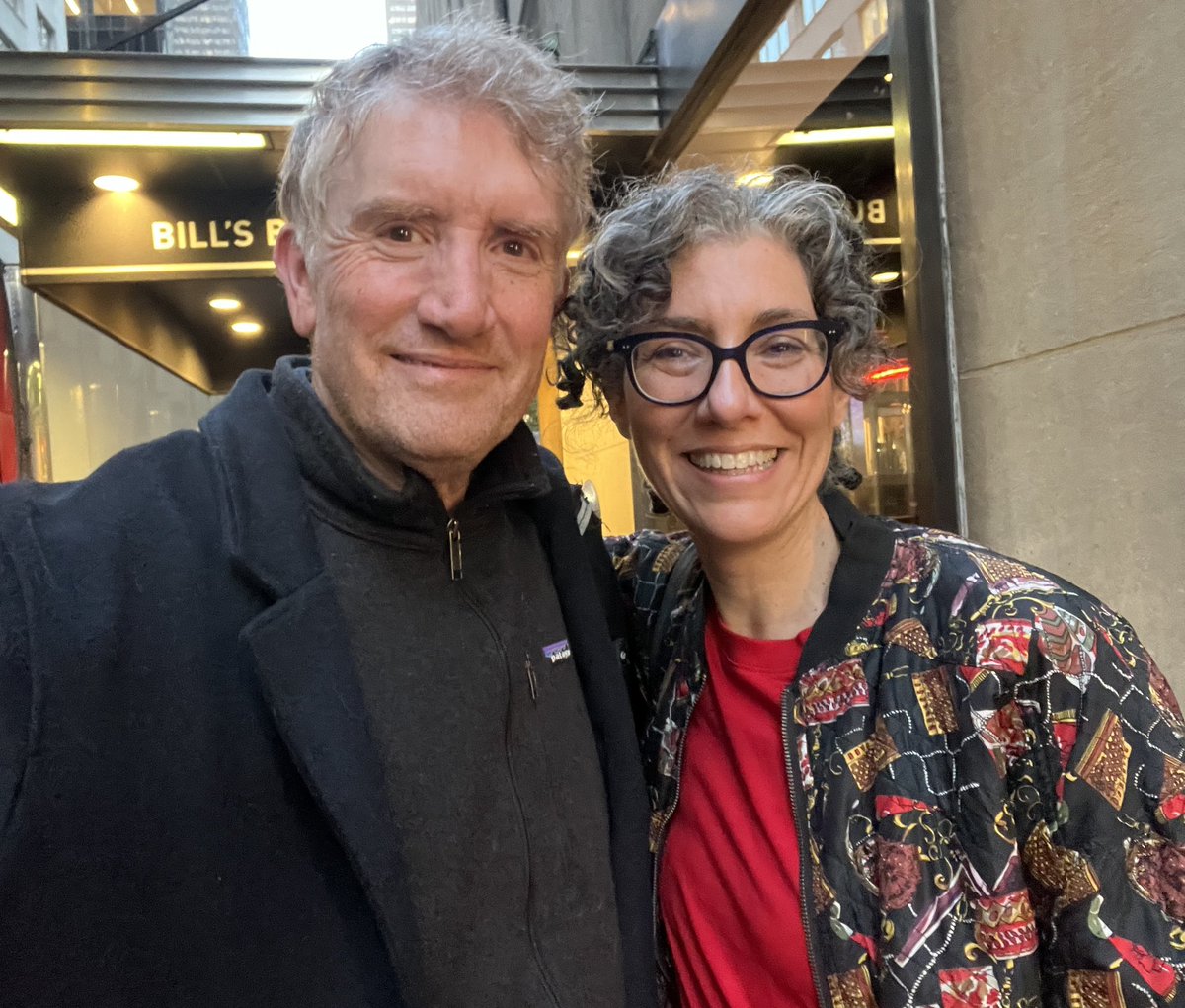 Great to catch up over dinner last night with my brilliant friend and former co-worker, the always delightful Allison Silverman. “Allison has the mind of Jonathan Swift had he mated with the Cookie Monster.” -Stephen Colbert