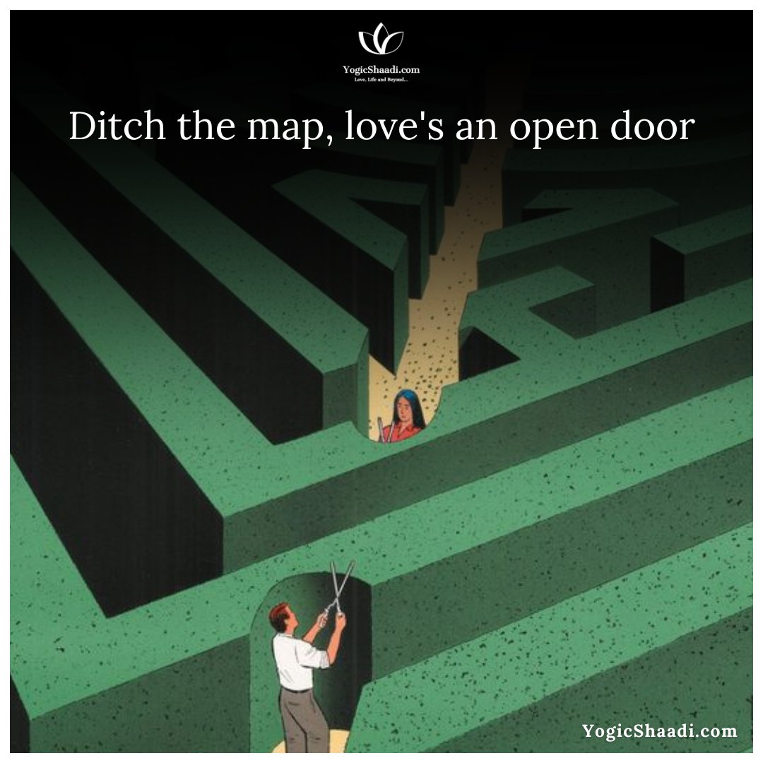 At times, we find ourselves meandering down distorted paths in pursuit of love. Yet, with genuine effort, we can bypass the maze altogether and create a direct route to the hearts of those we cherish.

#YogicShaadi #LoveLifeAndBeyond #spirituality #marriagegoals #love