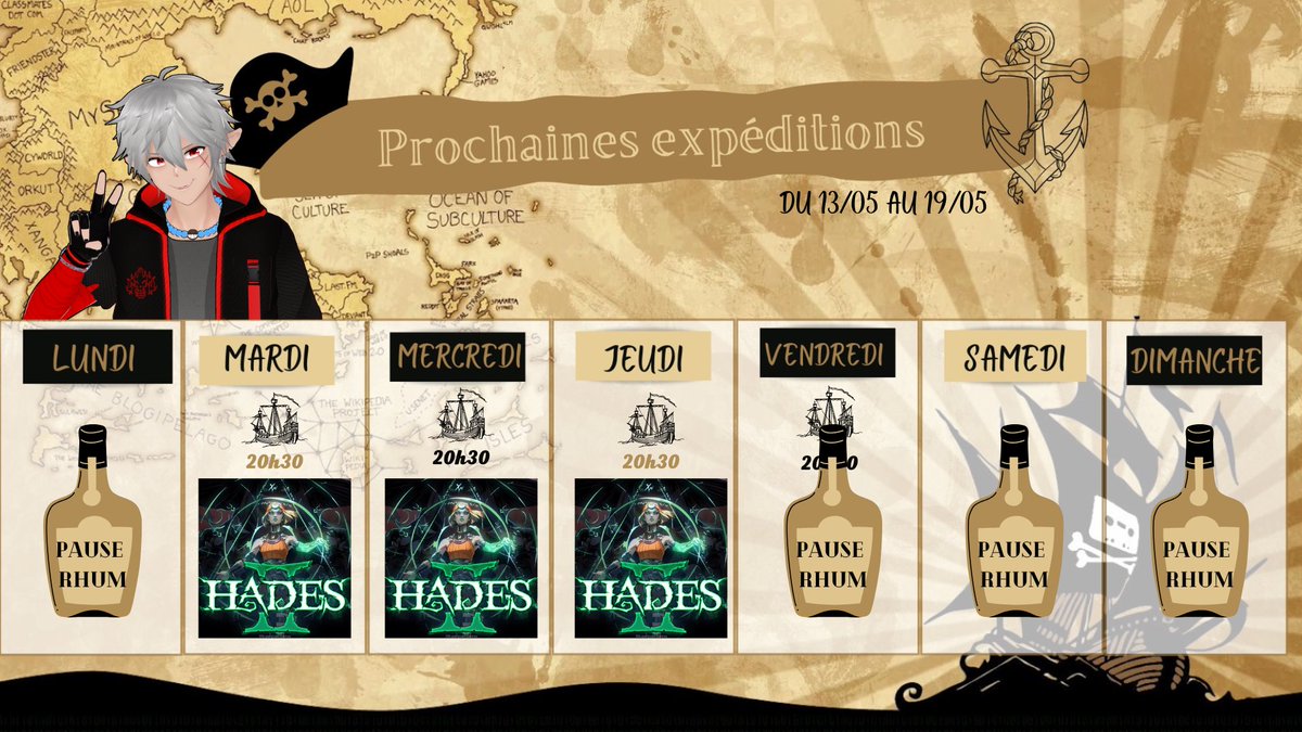 Planning de la semaine !

Hades 2 !

Husdbando et Waifu divins se rassemblent chez les Souriants pour vous servir !

TROP HYPE !