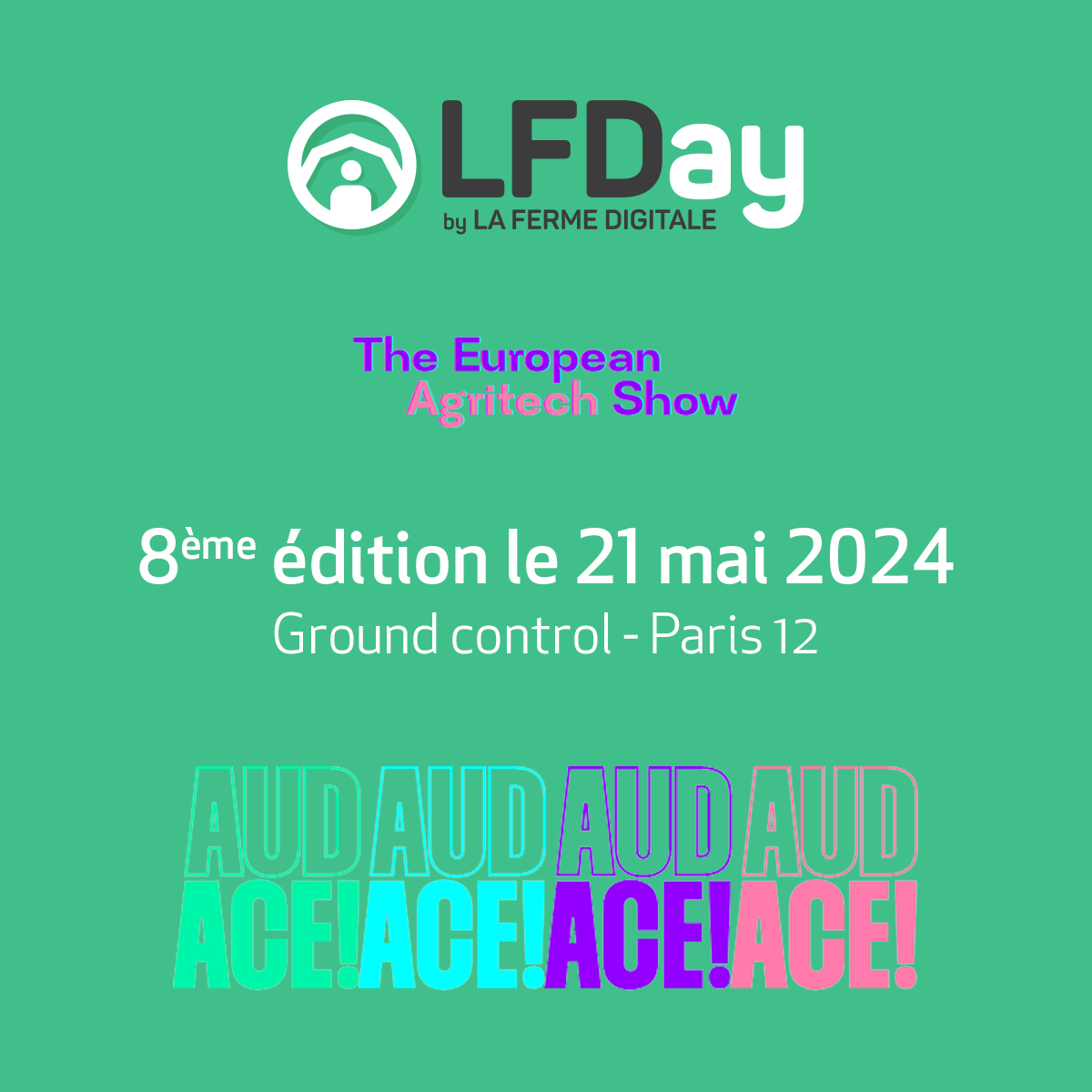 Agryco (ex : Agriconomie) (@agryco_com) on Twitter photo L'Audace 🚀
C’est la thématique du LFDay 2024by <a href="/FermeDigitale/">La Ferme Digitale</a>, qui se tiendra le 21 mai au Ground Control (Paris) !
@Agriconomie sera présent lors de ce rendez-vous annuel incontournable de l'innovation agricole et alimentaire 💪
Au programme :
➡ des témoignages inspirants, L'Audace 🚀
C’est la thématique du LFDay 2024by <a href="/FermeDigitale/">La Ferme Digitale</a>, qui se tiendra le 21 mai au Ground Control (Paris) !
@Agriconomie sera présent lors de ce rendez-vous annuel incontournable de l'innovation agricole et alimentaire 💪
Au programme :
➡ des témoignages inspirants,