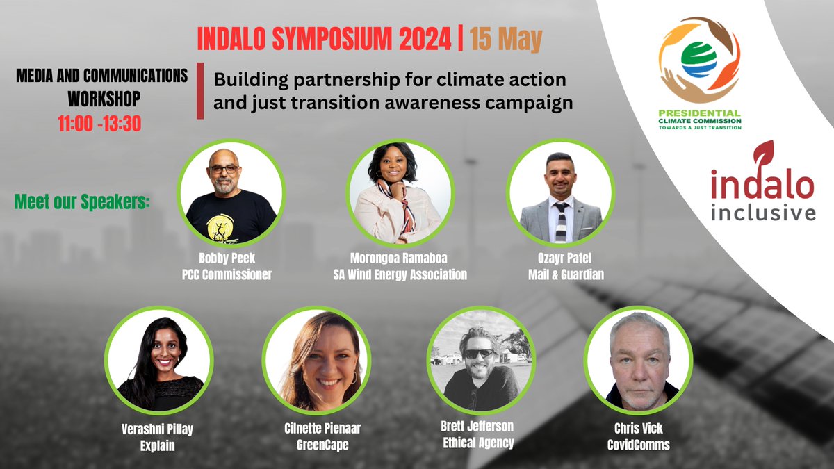 Mobilize's @ChrisVick3 will participate in @indaloinclusive's media and communications workshop, discussing how to build partnerships for climate action and a just transition. Catch the conversation tomorrow here: shorturl.at/auGLN #ClimateComms #Symposium24