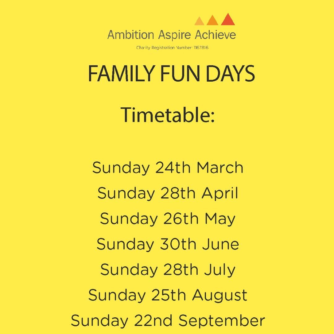 Our Family Fun Days are back once again this year, with our next event on the 26th May Join us for a fun family day out with a variety of activities. Booking is required, contact bookings@theaaazone.com to book your family’s place. #ambitionaspireacheive #newham