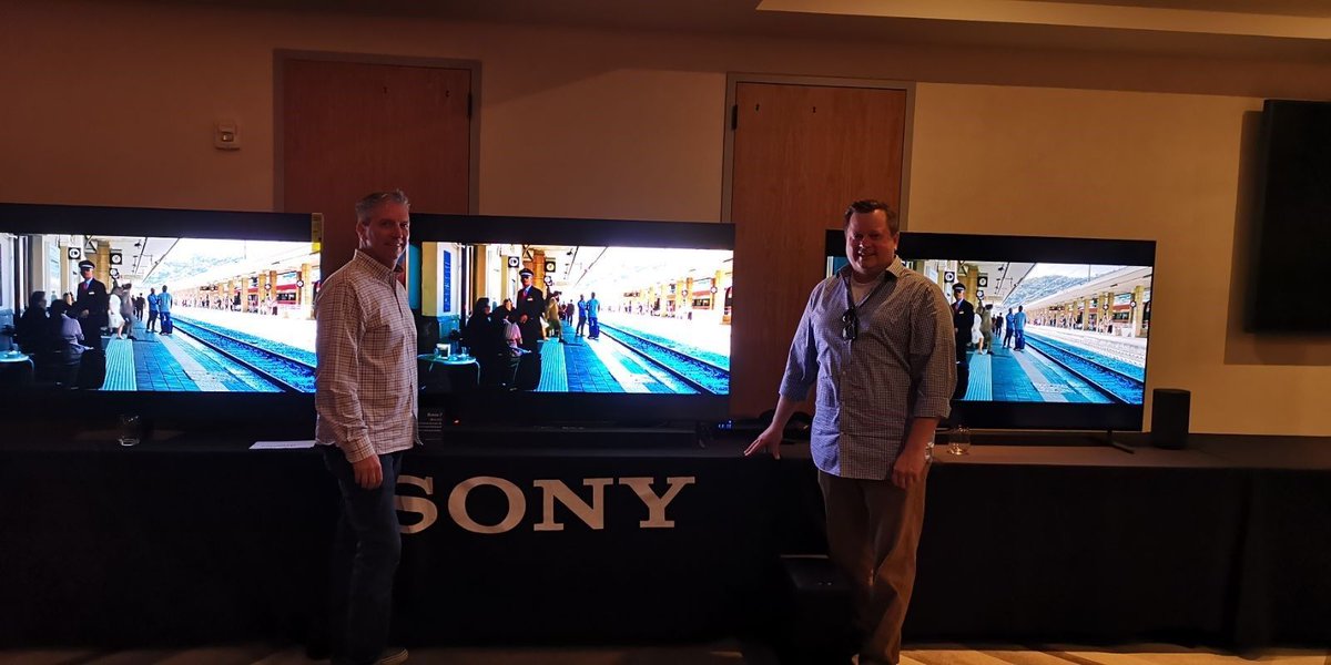 Chris and Jason got a sneak peek of the new 2024 #BRAVIA TV/Home Theater Lineup. Seeing is believing! The new #BRAVIA9 flagship TVs based on an expanded mini-LED backlight system showcases a significant advancement. 

#Sony #BRAVIA #BestTVs #BRAVIATV #NuTechGroup #AVTweeps