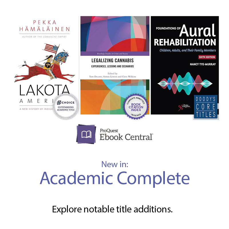 #AcademicComplete keeps growing! Updated quarterly with titles selected for quality and relevance by a team of in-house librarians, Academic Complete has over 37,500 ebooks that support trending and emerging areas of study. Sign up today: support.proquest.com/s/article/New-…
