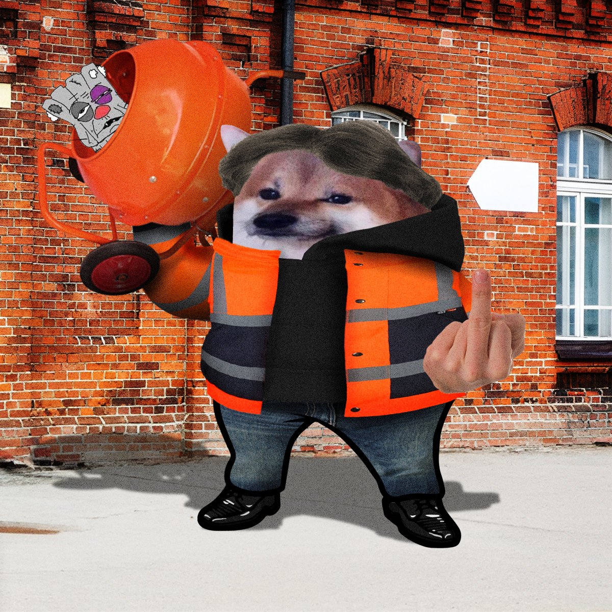 #FellaDelivery for @Ryan_From_UK One Main Bastard will bonk Vatniks in his cement mixer! Welcome to #NAFO #NAFOfellas #NAFOExpansionIsNonNegotiable @Kama_Kamilia @goblin__soup @Official_NAFO